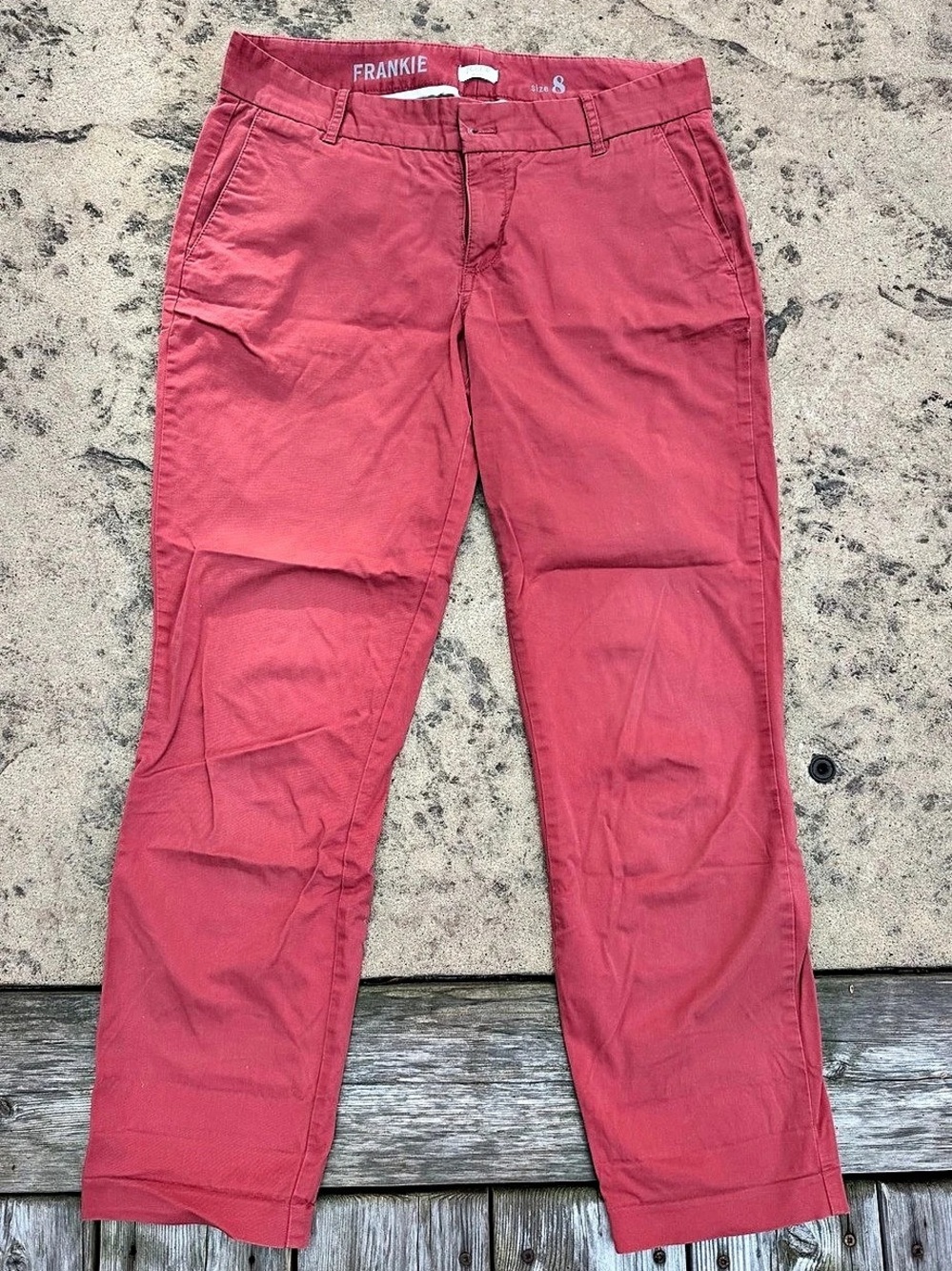 J.Crew Frankie Chino Pant Straight Leg Pink Size 8